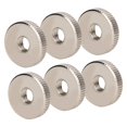 thumbnail image 1 of Knurled Head Nut, Nickel Plated Knurled Nut Carbon Steel  Stable 10Pcs  For Machine, 1 of 8