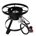 thumbnail image 1 of High Pressure Burner Outdoors Cooking Gas Single Propane Stove Camping Quemador w/ Hose & Regulator, 1 of 4