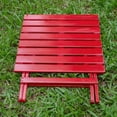 thumbnail image 5 of Merry Products Authentic Acacia Hardwood Folding Slatted Side Table, Red, 5 of 5