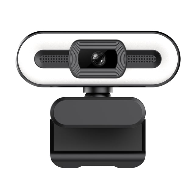 Amdohai 2K USB Plug and Play Webcam with Built-in Microphone Light for Live Stream Video Call Video Conference Online Teaching