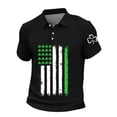 thumbnail image 1 of DGMIOCS Mens Polo Cotton Plus Size Beach Black XXXXXL, 1 of 5