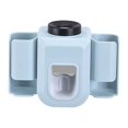 thumbnail image 1 of Toothbrush Holder Wall Mounted Toothpaste Dispenser Dustproof Cover Toothpastes Squeezer Home Apartment Children White, 1 of 9