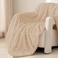 thumbnail image 2 of ZZkhGO Small Double Layer Raschel Blanket, Cozy Fleece Throw Blanket, Soft Warm Blanket for Sofa Travel, 2 of 7