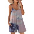 thumbnail image 1 of ORUYROP SNUGWIND Femmes Casual Sans Manches Sangle Lâches Combinaisons Réglables Stretch Shorts Romper avec Poches, 1 of 4