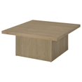 thumbnail image 4 of Coaster Devar Square Engineered Wood Cocktail Coffee Table in Latte, 4 of 8