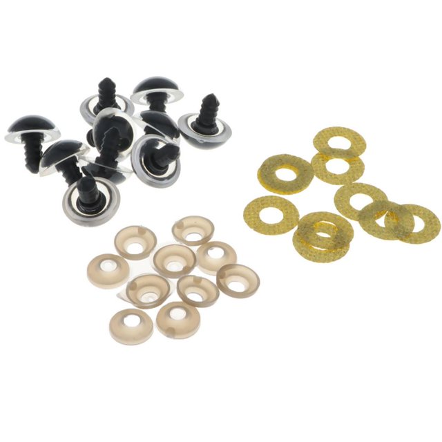 10 Pcs Yeux de Poupées Pailletés pour Jouets en Peluche Marionnette