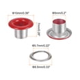 thumbnail image 2 of Unique Bargains 100PCS Grommets Eyelets 1/5 Inch (5mm) ID Hole Metal Self Backing Eyelet with Washers for Leather Red, 2 of 7