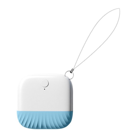 Tuya Traqueur de Clés Alarme de Bruit Fort Compatible Bluetooth Télécommande Double Voies de Sac à Dos Téléphone Mobile Rechargeable Localisateur Équipement de Positionnement Bleu