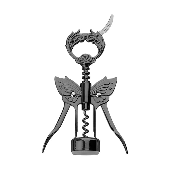 Skimsklo Ouvre-Bouteille de Vin 2 en 1 avec Tire-Bouchon Ailé et Ouvre-Capuchon de Bouteille de Bière - Tire-Bouchon Manuel Robuste pour Bar à la Maison, Cuisine, Fêtes, Mariages, Cadeaux de Pendaison de Crémaillère, Accessoires de Réception