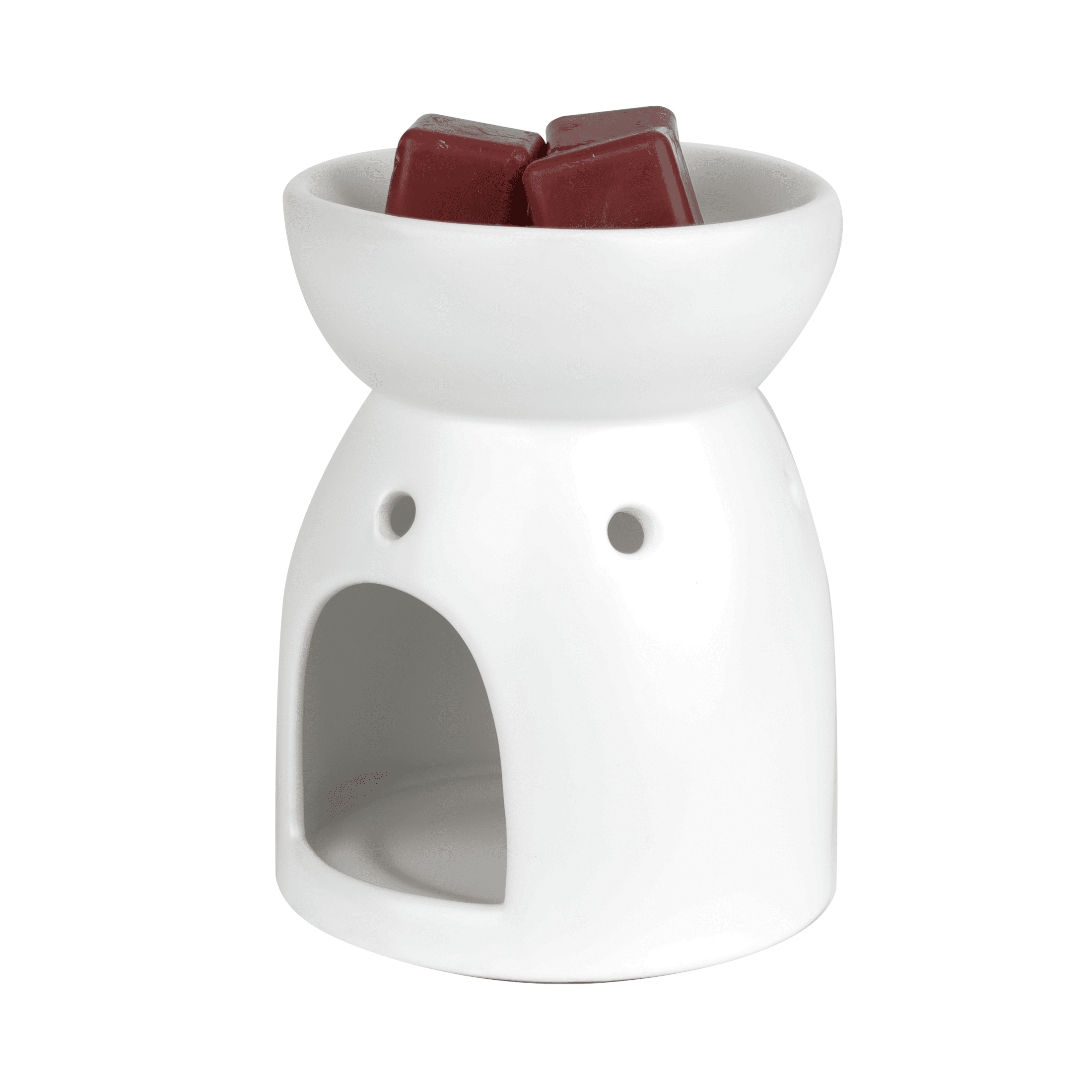 Réchaud à bougie chauffe-plat en céramique Mainstays, blanc, 1 pièce