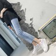 thumbnail image 4 of Femmes Chaussures de Sport PU Léger Intérieur Augmenté de Marche Lacets Chaussures Décontractées Chaussure, 4 of 7