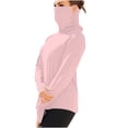 thumbnail image 2 of Ovbmpzd Hauts Roses pour Femmes Manches Longues Protection Solaire T-Shirts Unis Respirants Débardeurs pour Femmes P, 2 of 8