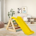 thumbnail image 3 of Gymax 4 in 1 Wooden Climbing Triangle Set Triangle Climber w/ Ramp Patented Multi-color, 3 of 8
