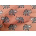 thumbnail image 4 of oneOone Organic Cotton Voile Fabric Elephant Block Print Fabric BTY 42 Inch Wide, 4 of 4