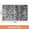 thumbnail image 5 of Distinctive Gray Vintage Bathroom Rug Runner: Non-Slip, Soft & Long - Machine Washable - Farmhouse Floral Mat Enhances Your Bathroom - 20x32 in, 5 of 5