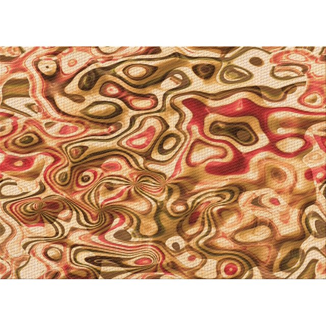 Ahgly Company Machine Washable Indoor Rectangle Transitional Orange Area Rugs, 5' x 7'