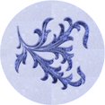 thumbnail image 1 of Ahgly Company Machine Washable Indoor Round Transitional Lavender Blue Area Rugs, 8' Round, 1 of 7