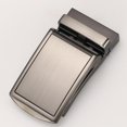 thumbnail image 2 of Esquirla Men's Solid Alloy Buckle Ratchet Leather Buckle Replacement Polished Business 4, 2 of 3