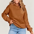 thumbnail image 4 of RKSTN Hoodies for Women Casual Plus Size Long Sleeve Solid Color Pullover Tops Fall Fashion Lightweight Loose Drawstring Sweatshirt, 4 of 9
