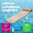 thumbnail image 3 of 70” Smooth Bronze Color Sunsation Floating Swimming Pool Mattress Lounger, 3 of 11