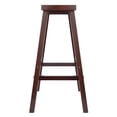 thumbnail image 3 of Winsome Satori Saddle Seat Bar Stool, Walnut, 3 of 5