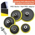 thumbnail image 4 of Bgsha Polishing Tool Buffing Plate Backing Pad Holder Disc M14 Drill Thread Kit 3-7in, 4 of 9