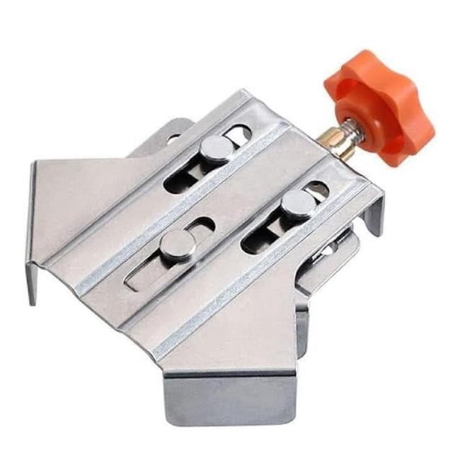 Right Angle Clamp, EDHITNR Stainless Steel 90 Degree Woodworking Fixture, Professional Frame Cabinet Installation Tool for Precise Assembly