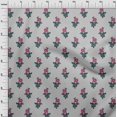 thumbnail image 3 of oneOone Georgette Viscose Fabric Leaves & Floral Block Print Fabric BTY 42 Inch Wide, 3 of 5