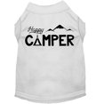 thumbnail image 1 of Happy Camper Screen Print Dog Shirt White Sm (10), 1 of 1