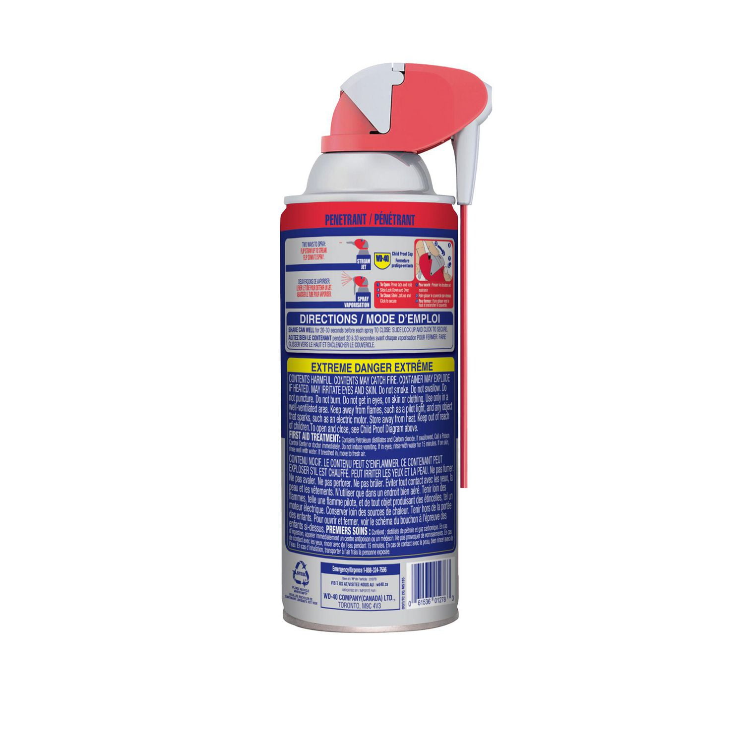 Vaporisateur pénétrant WD-40 antirouille Specialist avec practico-tube permanente 311 gr