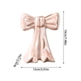 thumbnail image 2 of Bow Ceramic Vase Contemporary Decorative Table Ornament Sculpture for Home Desk Shelf Living Room, 2 of 3