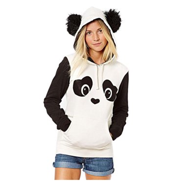 Penkiiy Chandails à Capuche pour Femmes Chandail en Molleton à Capuche avec Poche Contrastée Imprimée à la Mode Blanc Vêtements Y2K