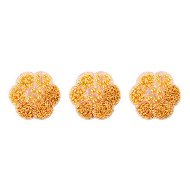 Baohd 1/2/3/5 1150pack/lot Bead Accessories Easy To Thread Wide Application Not Easy To Fade yellow 3PCS