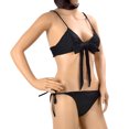 thumbnail image 1 of Women's 2 Pcs Bikini Brazilian Bottom Braided rope Swimsuit Swimwear, 1 of 4