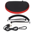 thumbnail image 2 of Retractable Earbuds Headset, Noise Cancelling Foldable Neckband  Headphone With Mic For Running For Driving White, 2 of 8
