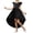 Black, variant on Baby Girl Dresses Kids Child Girls Summer Flapper Sleeve High and Low Formal Dress Fly Skirt Solid Color Swing Dress Newborn Dress Black 10 Years-12 Years
