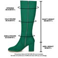 thumbnail image 2 of Unique Bargains Women's Round Toe Block Heel Knee High Boots, 2 of 5
