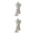 thumbnail image 1 of relayinert Belle Robe en Dentelle Florale Applique Patch pour Robes de Mariage Uniques Robe de Mariage Unique Dentelle Applique Gris 2Set, 1 of 6