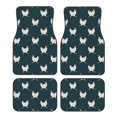 thumbnail image 1 of Lsque Tapis de Sol 4 Pcs Imprimé Poulet Drôle, Doublures en Caoutchouc Résistantes, Design Antidérapant, Protection Automobile Toutes Saisons, Véhicules, Voitures, Camions et SUV, 1 of 7