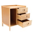thumbnail image 4 of 1Pack Night Table Rectangular Khaki Wood Bedside Use 42X32Cm, 4 of 9