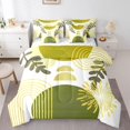 thumbnail image 1 of Boho Mid Century Comforter Set 7 Piece Bed in a Bag Twin, Abstract Geometric Modern Minimalist Bedding Sets,Geometry Line Art Sheet Set Circle Graphic Ombre Stripes Room Decor,Yellow, 1 of 1