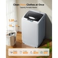 thumbnail image 2 of Simzlife Portable Compact Washing Machine 1.59 Cu.Ft/11LBS Capacity, 8 Wash Programs 8 Water Levels w/ Drain Pump & LED Display for Apartment, RV, Home, 2 of 9