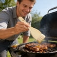 thumbnail image 3 of Bbq Basting Brush with Natural Wooden Handle for Cooking Baking Grilling Outdoor Barbecue and Kitchen Use Even Spread Easy Storage, 3 of 3