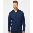 thumbnail image 1 of Adidas Mens Lightweight Quarter-Zip Pullover, XL, Collegiate Navy, 1 of 1