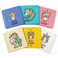thumbnail image 1 of Inkdotpot Ensemble de 6 sous-Verres à Boisson Faciles à Nettoyer Base de sous-Verre Carrée de 4 Pouces en Liège - Réutilisable - Unicorn, 1 of 8