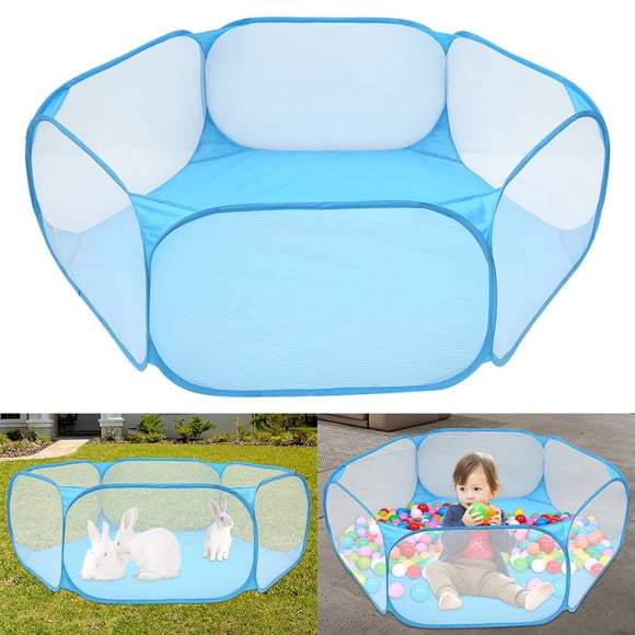 MesaSe Small Animals Cage Tent Folding Small Animals Playpen Outdoor Indoor Pet Exercise Fence Metal Bracket for Guinea Hamster