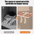 thumbnail image 4 of TIMIFIS Drying Rack Hanging Clothes Rack Clothes Rack Laundry Clothes Rack Clothes Rack Clothes Rack with Foldable Hanging Points 24 Clip Household Socks Underwear Underwear Toothbrush Holders, 4 of 8