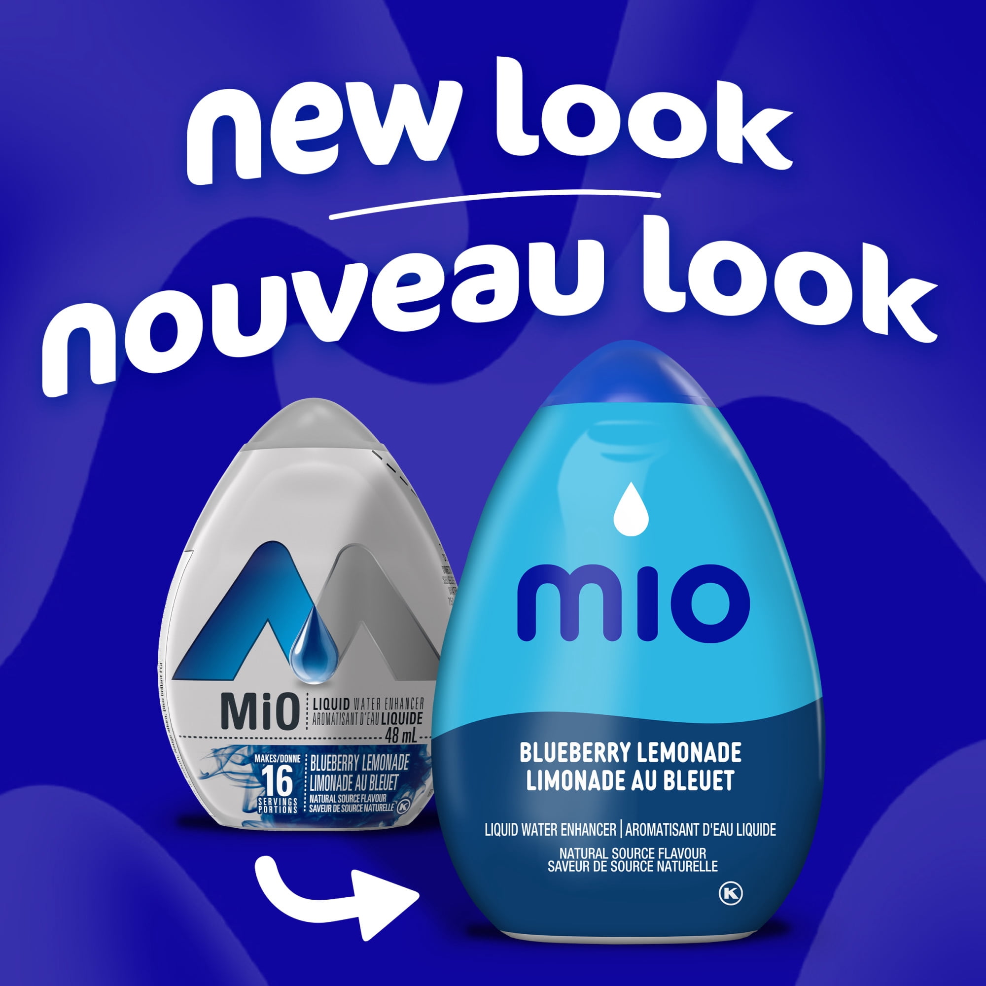 Aromatisant D'Eau Liquide Bleuets-Limonade, Bouteille