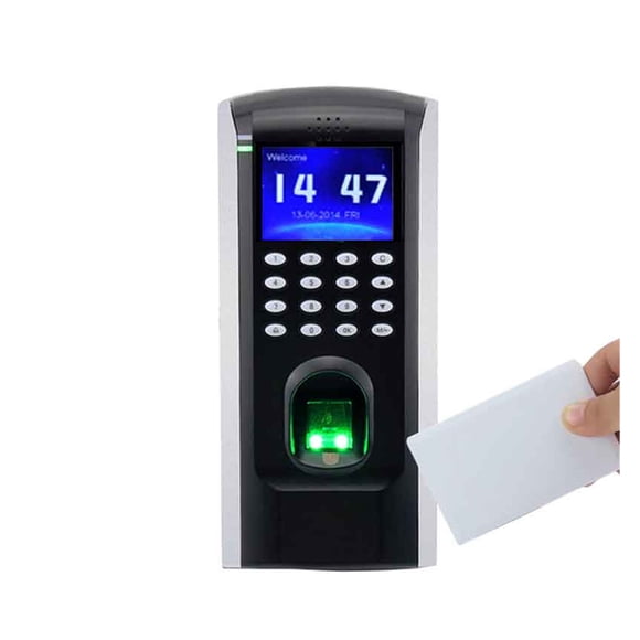 Contrôle d'Accès par Empreinte Digitale Biométrique RFID et Présence au Travail ZK SF200 Écran Couleur TFT 2 Pouces Système de Contrôle d'Accès à la Porte TCP/IP, Protection des Données Fiable
