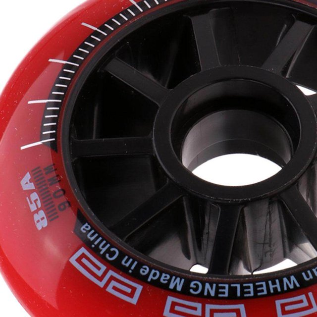 VONKY Roues de Patinage de Vitesse Extérieur Intérieur Roues de Patin en Ligne Outil 90mm Rouge